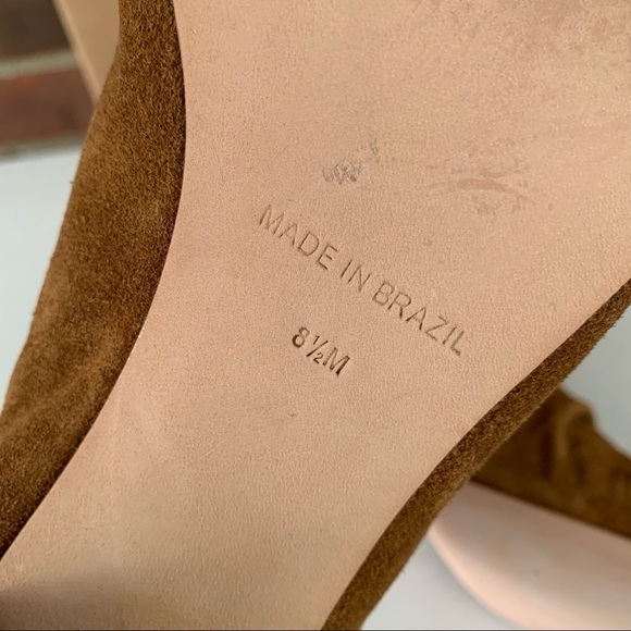 Matisse Brown Suede Slingback Chucky Heel Sandals - Picture 7 of 7